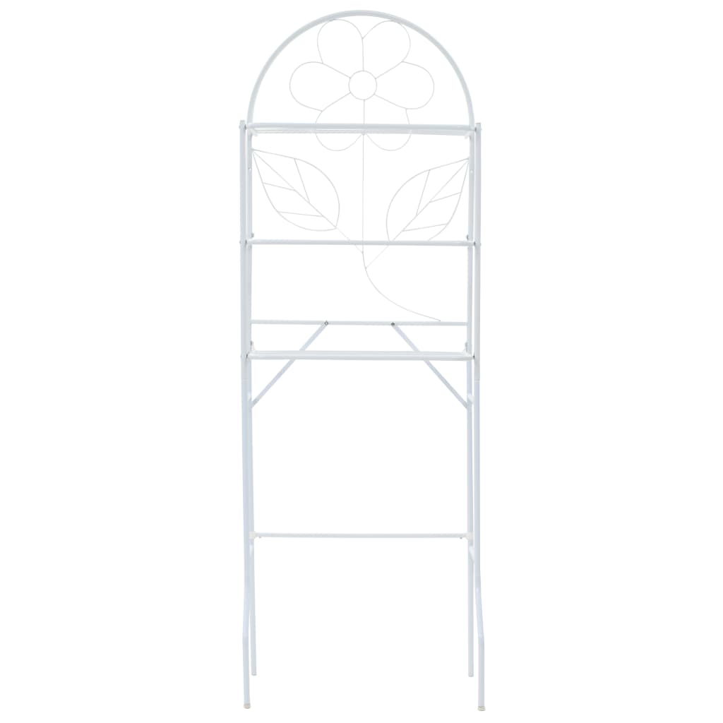 Vidaxl Badezimmer Rack 60x33x174 cm Weiß