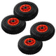 VIDAXL-Handwagenräder 4 PCs 3.00-4 (245x82) Gummi