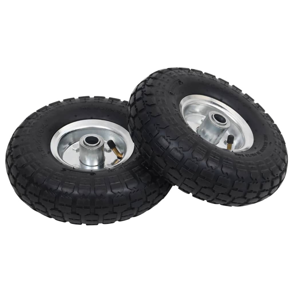 VIDAXL-Handwagenräder 4.10 3.50-4 (260 x 83) Gummi-2-Stcs