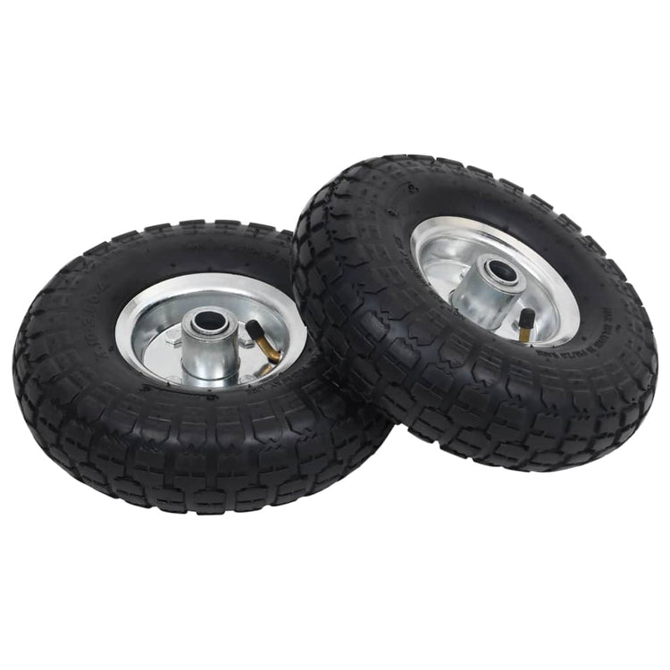 VIDAXL-Handwagenräder 4.10 3.50-4 (260 x 83) Gummi-2-Stcs