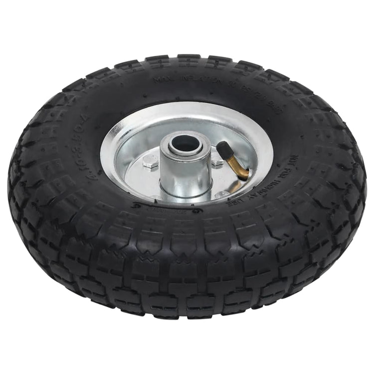 VIDAXL-Handwagenräder 4.10 3.50-4 (260 x 83) Gummi-2-Stcs