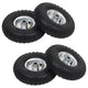 VIDAXL-Handwagenräder 4.10 3.50-4 (260 x 83) Gummi 4 Stcs