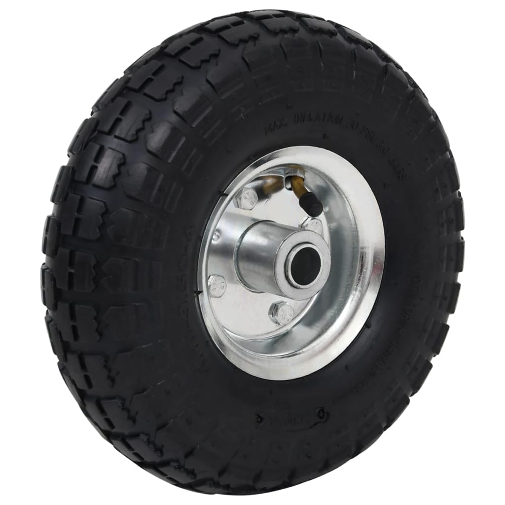 VIDAXL-Handwagenräder 4.10 3.50-4 (260 x 83) Gummi 4 Stcs