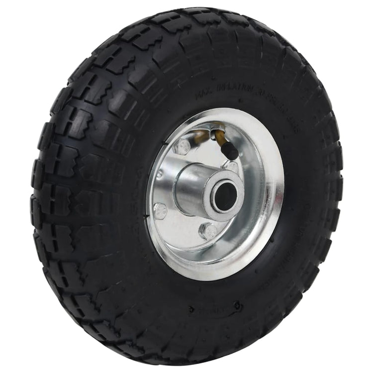 VIDAXL-Handwagenräder 4.10 3.50-4 (260 x 83) Gummi 4 Stcs