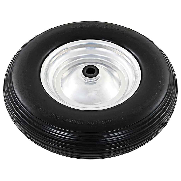 Vidaxl-Schubkarreen mit Achse 4,00-8 390 mm fester PU