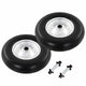 Vidaxl-Schubkerne-Räder mit Achsen 4,00-8 390 mm Festpu 2 Sts