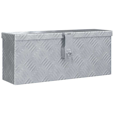 Vidaxl Aluminiumbox 48.5x14x20 cm silberfarben
