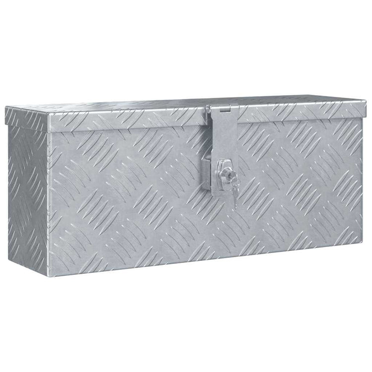 Vidaxl Aluminiumbox 48.5x14x20 cm silberfarben
