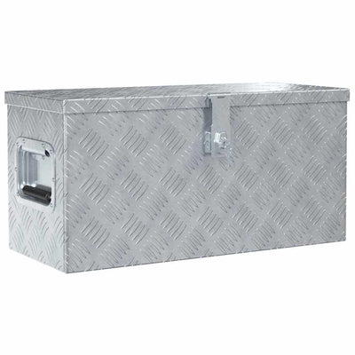 Vidaxl Aluminiumbox 61,5 x 26,5 x 30 cm Silberfarbe
