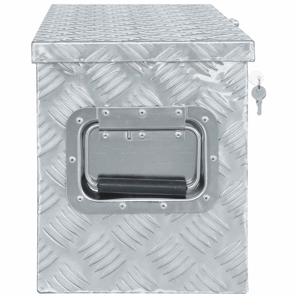 Vidaxl Aluminiumbox 61,5 x 26,5 x 30 cm Silberfarbe