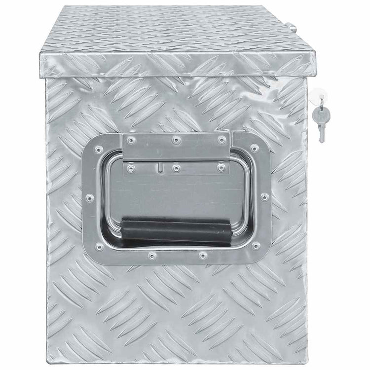 Vidaxl Aluminiumbox 61,5 x 26,5 x 30 cm Silberfarbe