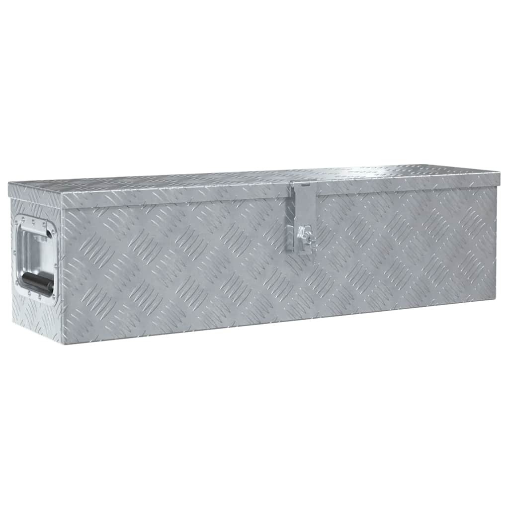 Vidaxl Aluminiumbox 80,5x22x22 cm Silberfarbe