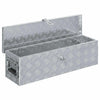 Vidaxl Aluminiumbox 80,5x22x22 cm Silberfarbe