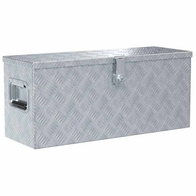 Vidaxl Aluminiumbox 76,5 x 26,5 x 33 cm silberfarben