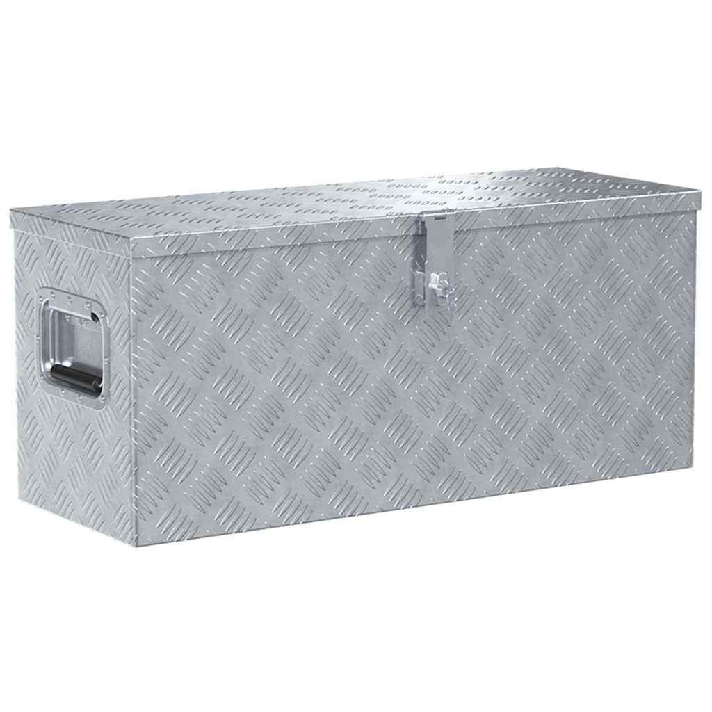 Vidaxl Aluminiumbox 80x30x35 cm Silberfarbe