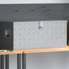 VIDAXL -Speicherbox 90.5x35x40 cm Aluminium Silber gefärbt