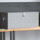 VIDAXL -Speicherbox 90.5x35x40 cm Aluminium Silber gefärbt