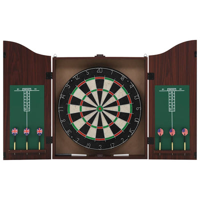 Vidaxl Dartboard Professional mit Schrank und 6 Darts Sisal