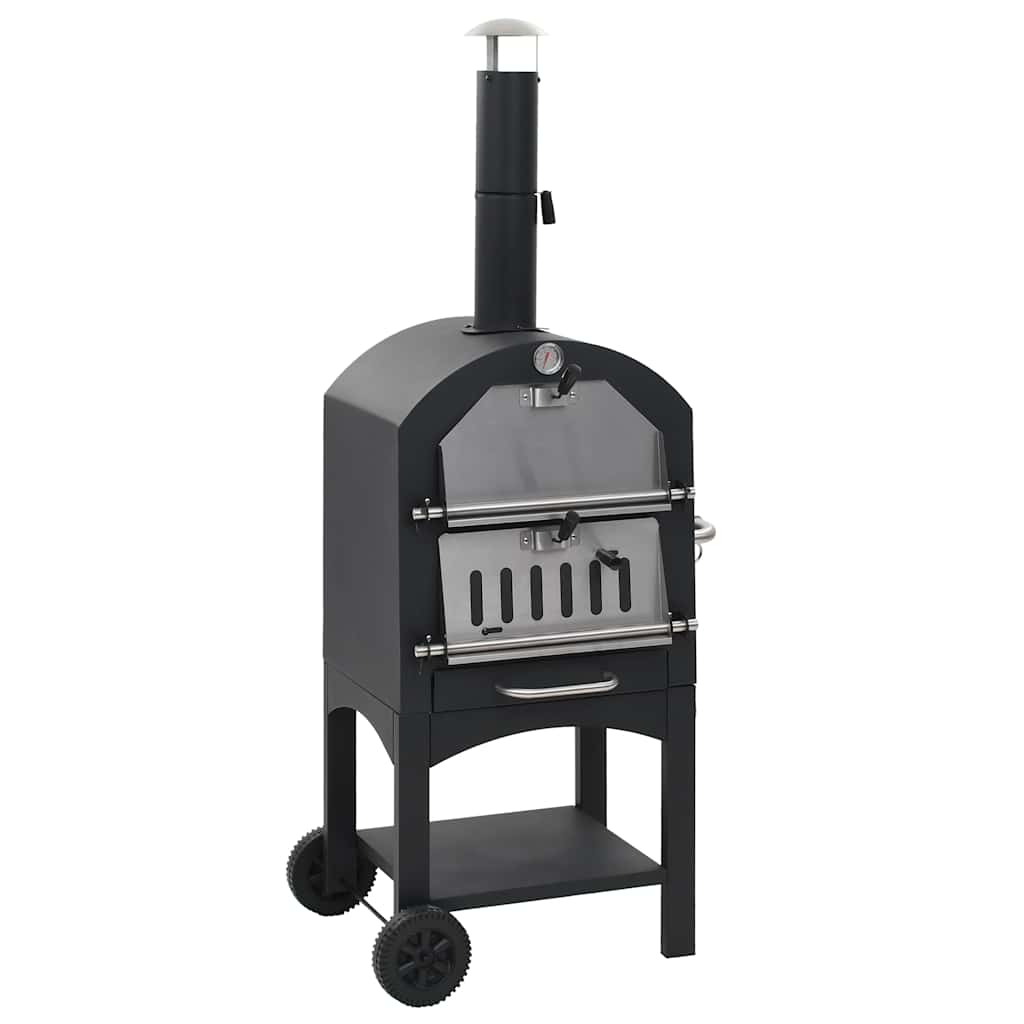 Vidaxl Pizza -Ofen auf Holzkohle mit Terrakotta -Pizza -Stein