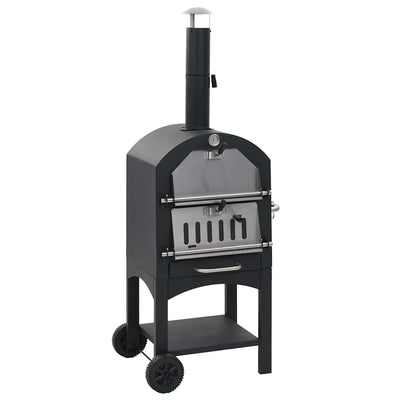 Vidaxl Pizza -Ofen auf Holzkohle mit Terrakotta -Pizza -Stein