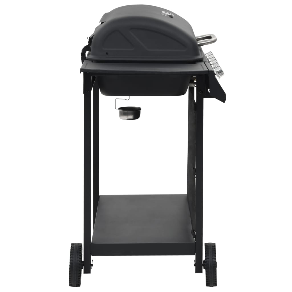 Vidaxl Gasgrill mit 6 Kochzonen Stahl schwarz