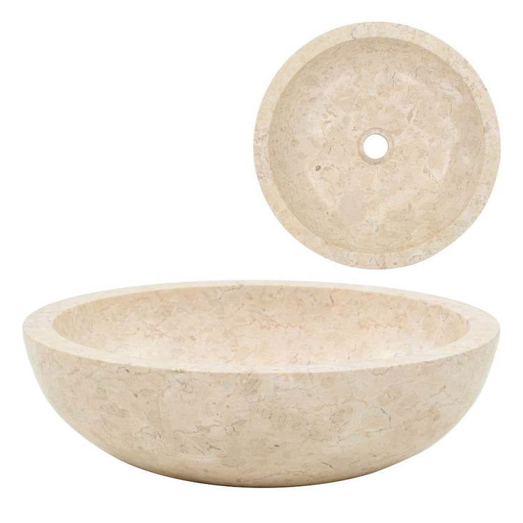 VIDAXL SINACK 40x12 cm Marmorcreme