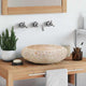 Vidaxx Waschbecken 40x12 cm Marmor creme