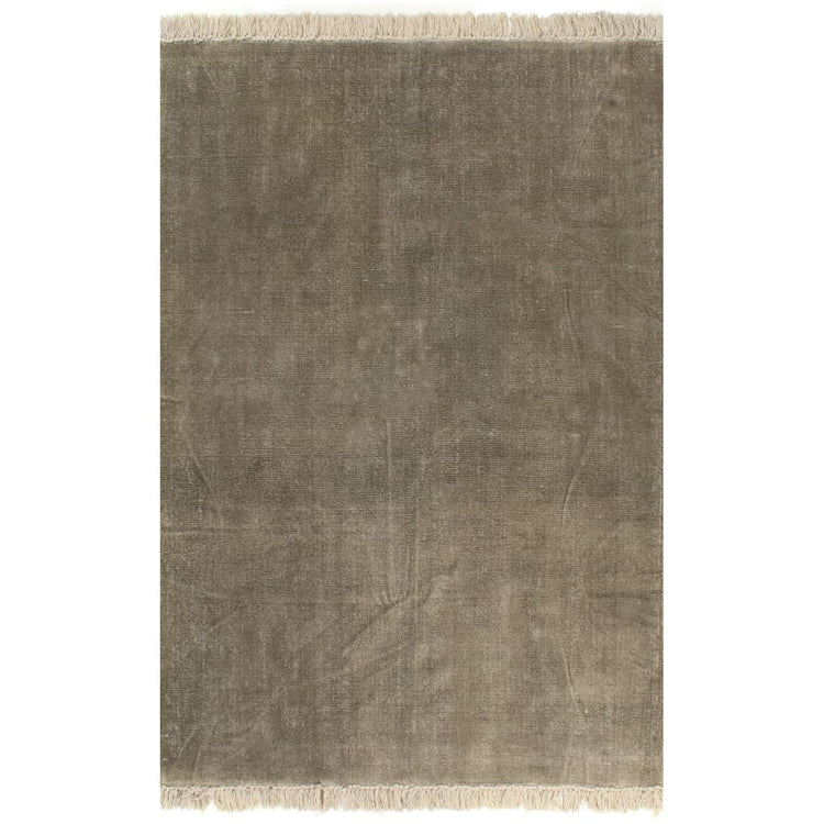 Vidaxl Kelim Teppich 120x180 cm Baumwolltaupe