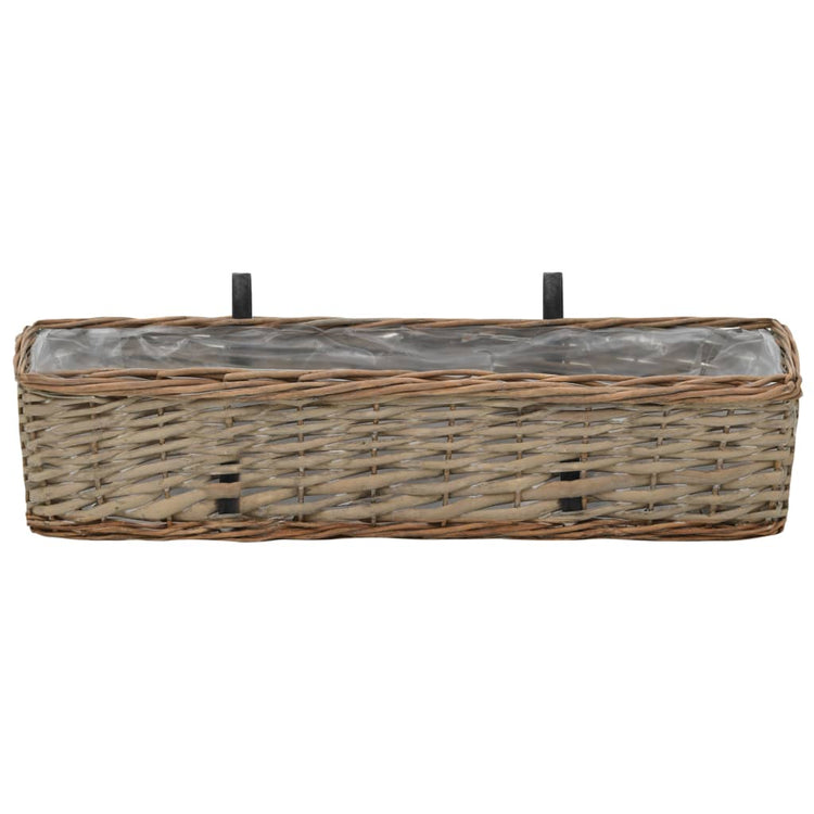 Vidaxl Balkon 2 PCs 60 cm Weiden mit PE -Futter