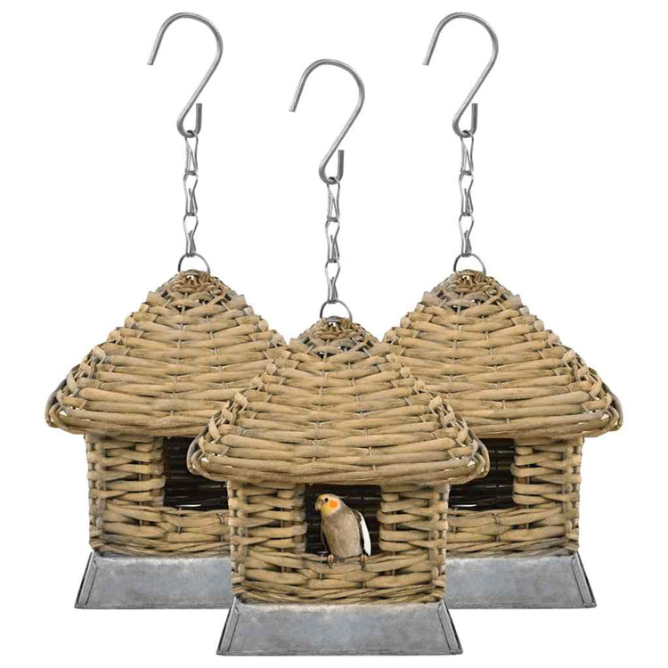 Vidaxl Vogelhäuser 3 St. Wicker