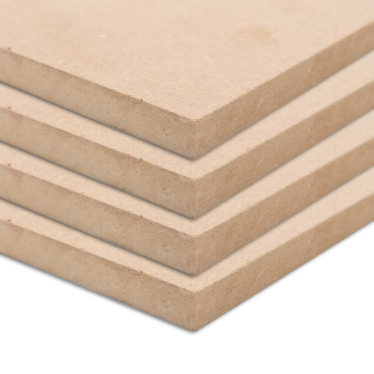 VIDAXL MDF -Platten Quadrat 60x60 cm 25 mm 4 STs
