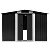 Vidaxl Garden Shed 257x298x178 cm Metall -Anthrazit -gelöscht