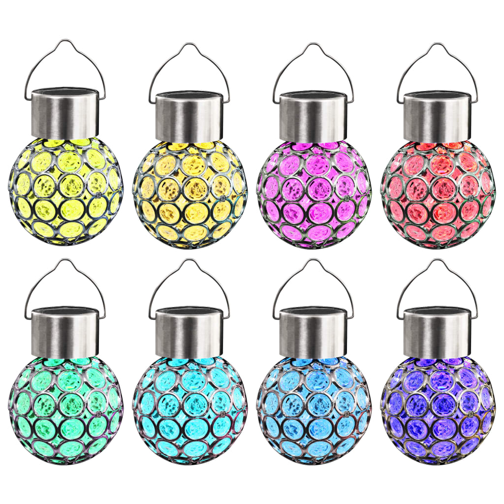 Vidaxl Solarlamp Hanging 8 St. LEDs RGB