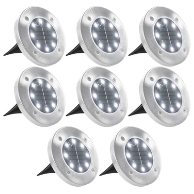 Vidaxl Erdlampen 8 St. Solar LED Weiß