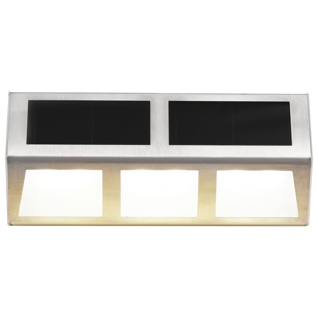 Vidaxl Solarlampen 4 ST LED warmes Weiß