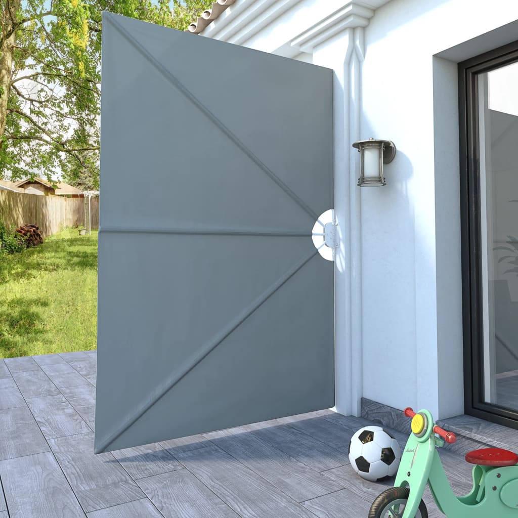 Vidaxx faltbarer Terrassenschirm 240x160 cm grau