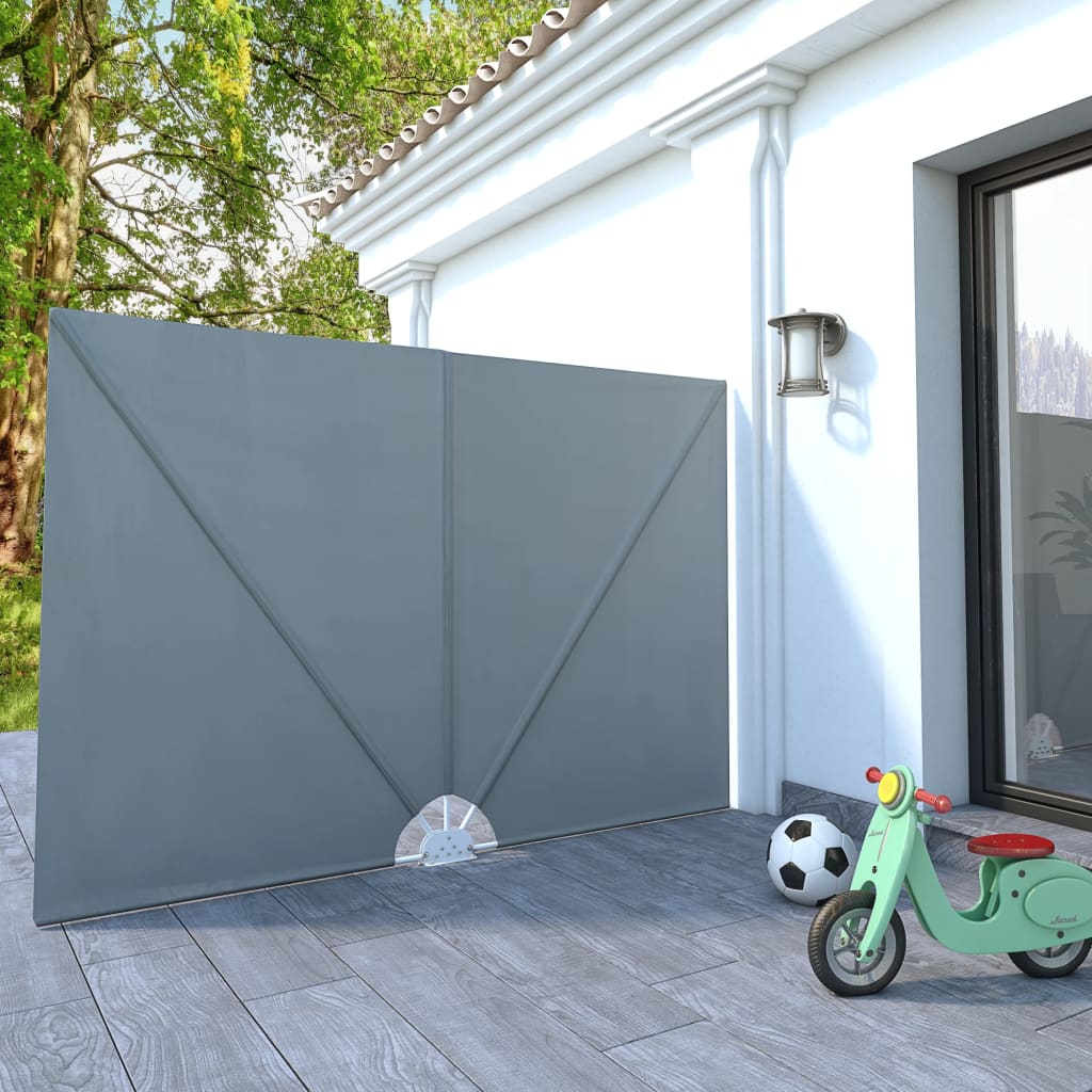 Vidaxx faltbarer Terrassenschirm 240x160 cm grau