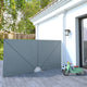 Vidaxx faltbarer Terrassenschirm 300x150 cm grau