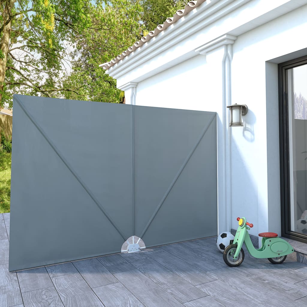 Vidaxx faltbarer Terrassenschirm 300x200 cm grau