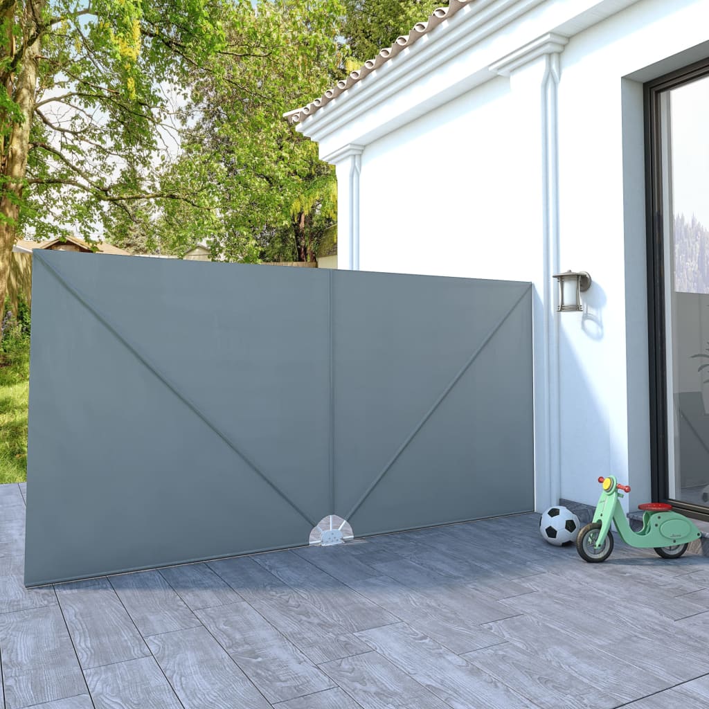 Vidaxx faltbarer Terrassenschirm 400x200 cm grau