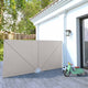 VIDAXL -Terrassenbildschirm Zusammenklappbar 300x150 cm Creme