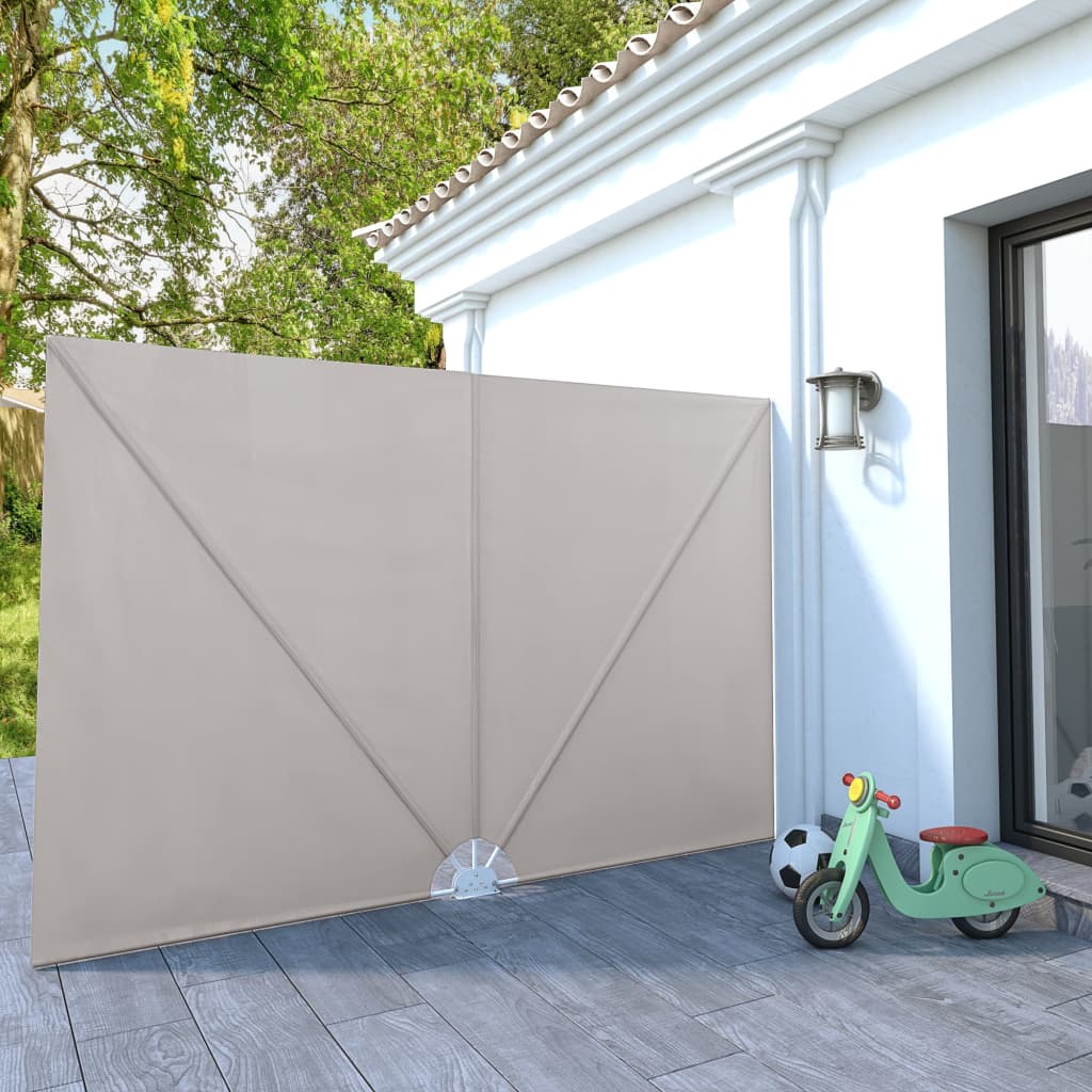 Vidaxx foldable patio screen 300x200 cm cream
