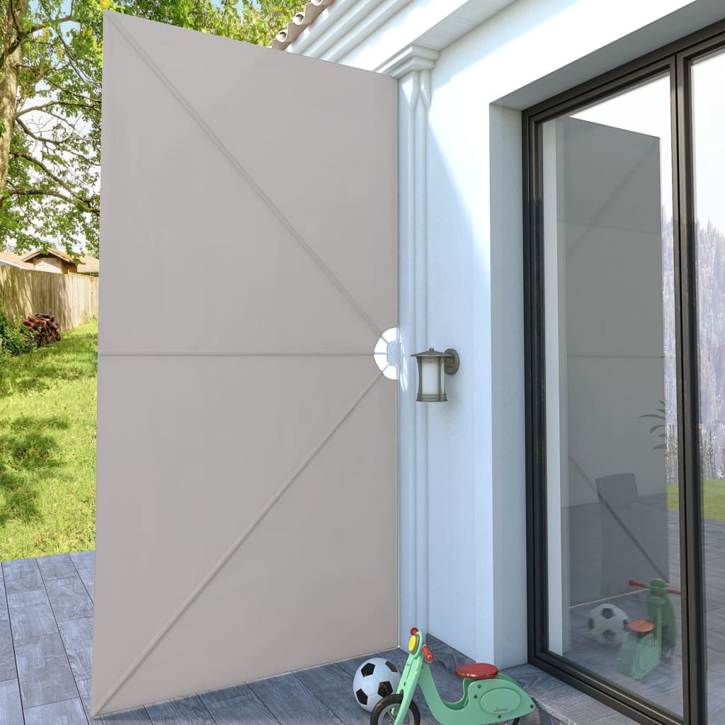 VIDAXL -Terrassenbildschirm Zusammenklappbar 400x200 cm Creme