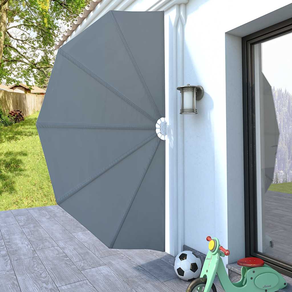 Vidaxx faltbarer Terrassenschirm 160 cm grau