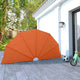 Vidaxx faltbarer Terrassenschirm 160 cm terrakottafarben