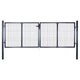 Vidaxl Gaaspoort 289x75 cm verzinkter Stahl grau