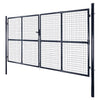 Vidaxl Gaaspoort 289x150 cm verzinkter Stahl grau