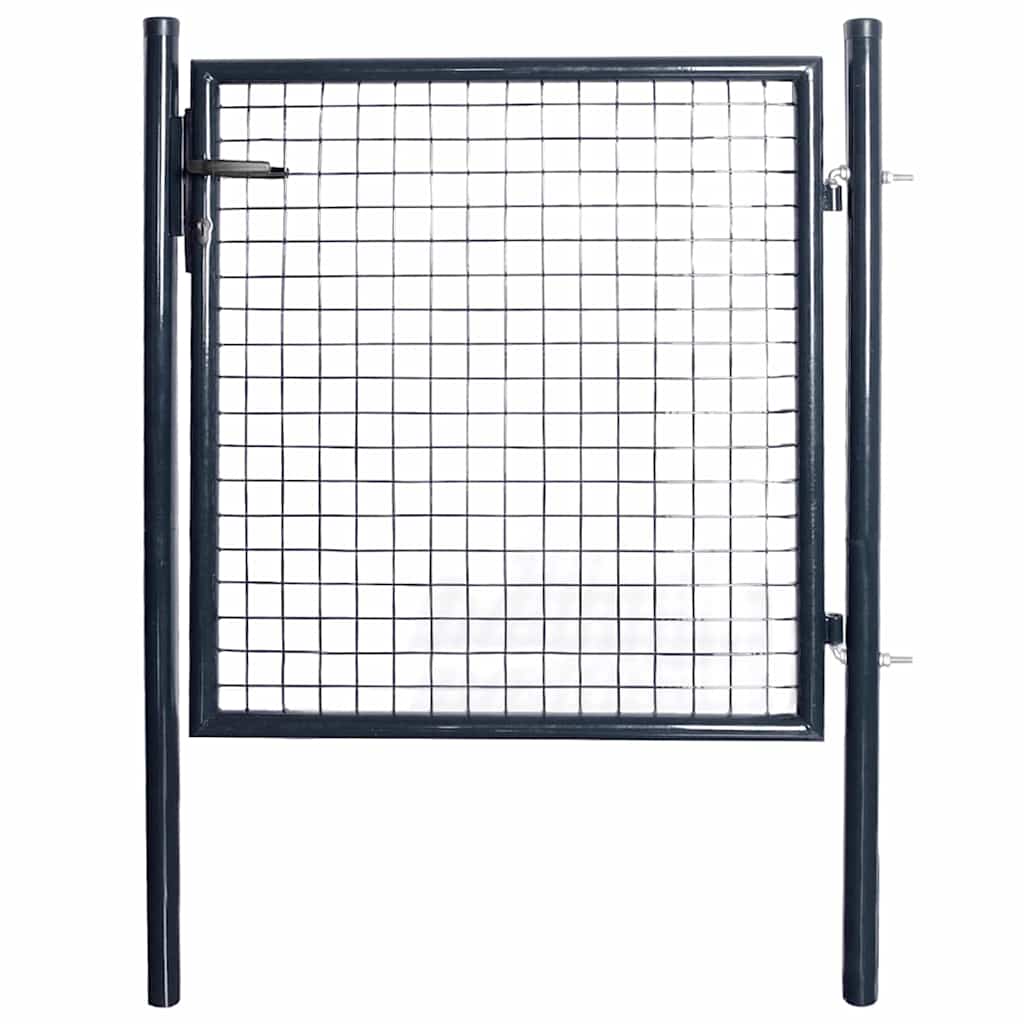 Vidaxl Gaaspoort 85,5x100 cm verzinkter Stahlgrau grau