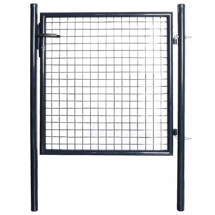 Vidaxl Gaaspoort 85,5x100 cm verzinkter Stahlgrau grau
