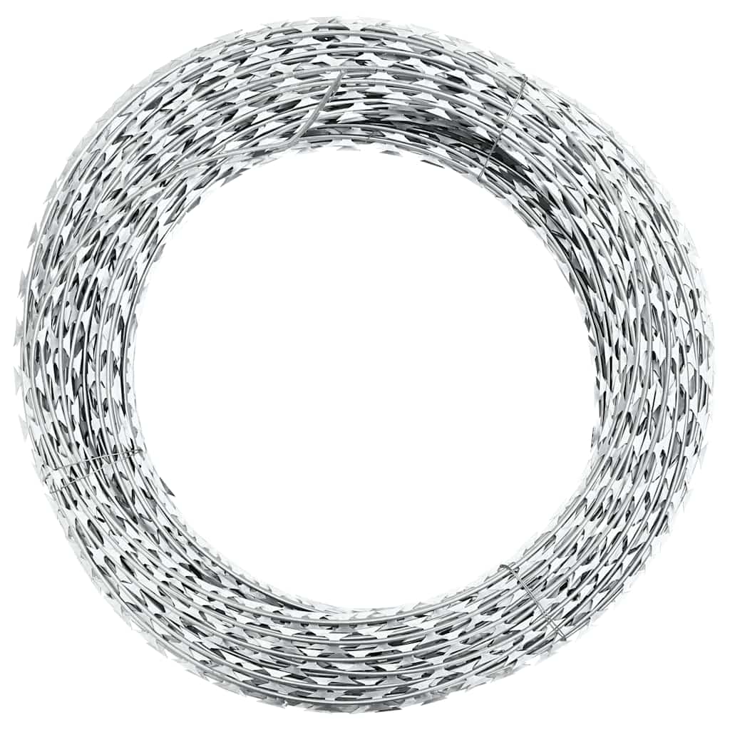 VIDAXL SCHEERMEMETSTIKKELDRAAD CONCERTINA GALVANISCHE STAHL 300 M